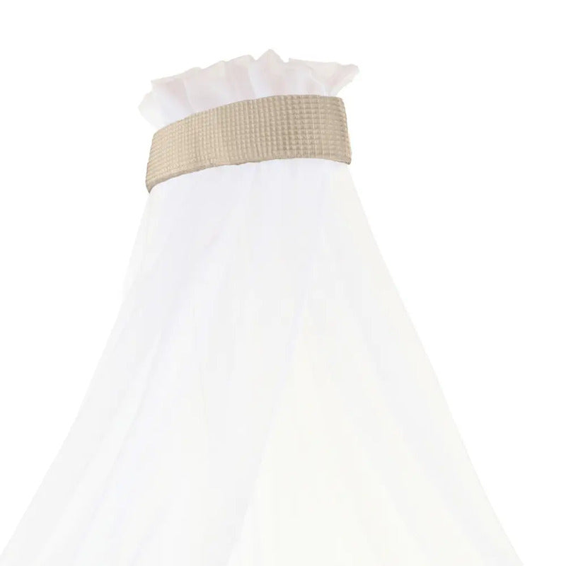 babybay Himmel Waffelpiqué sand für Modelle bis 96 cm Länge mit Band - 4262356533649