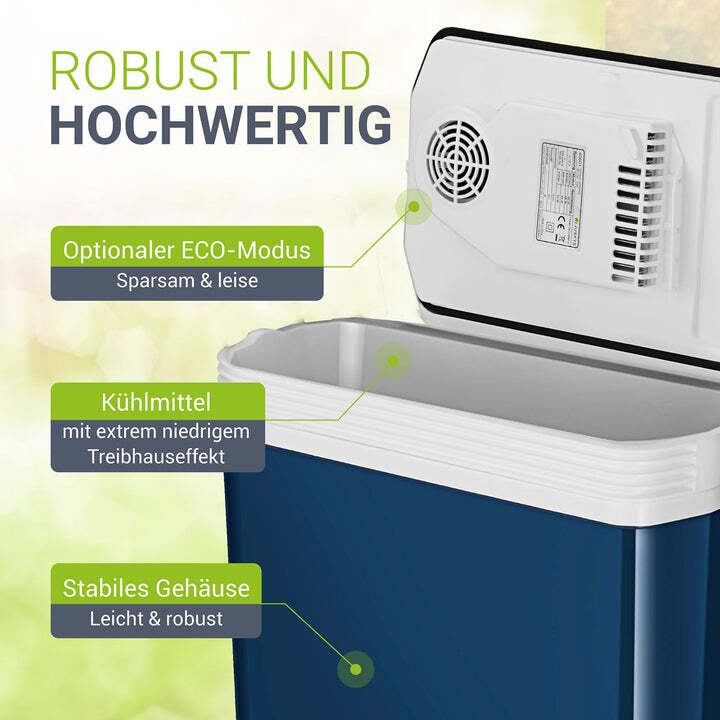 Kühlbox Nordpol Elektrische Kühlbox blau 24 L mit 12V 230V Anschluss unterwegs - 4260565527978