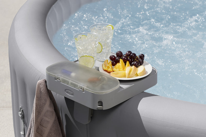 LAY-Z-SPA Ablagetablett 4-in-1 Zubehör spritzwassergeschützt für Whirlpool grau - 6941607368282