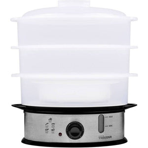 B-Ware Tristar Dampfgarer Dampfer BPA-frei Edelstahl 1200W 3 Ebenen Schwarz 1,5kg