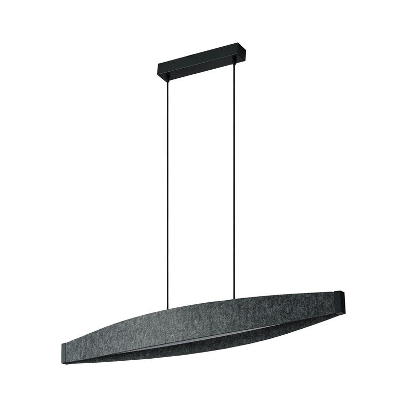 OSRAM Hängeleuchte Pendelleuchte LED Decor Flat Felt grau Filz Warmweiß 3000 K - 4058075847507