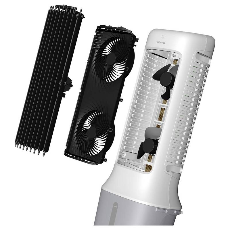 Be Cool Luftkühler 38W App gesteuert 10L Wassertank Fernbedienung weiß 279x309mm - 9005151008418