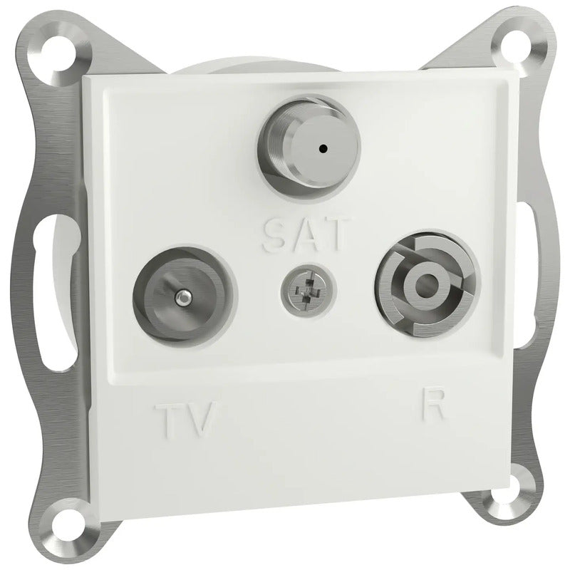Schneider Electric TV-, Radio-, SAT-Steckdose Asfora EPH3570121D Weiß 83x83mm - 3606486875896