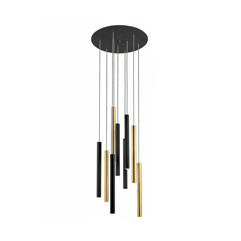 Schuller Hängelampe Pendelleuchte LED steuerbar Fernbedienung gold schwarz Me283 - 8435435329631