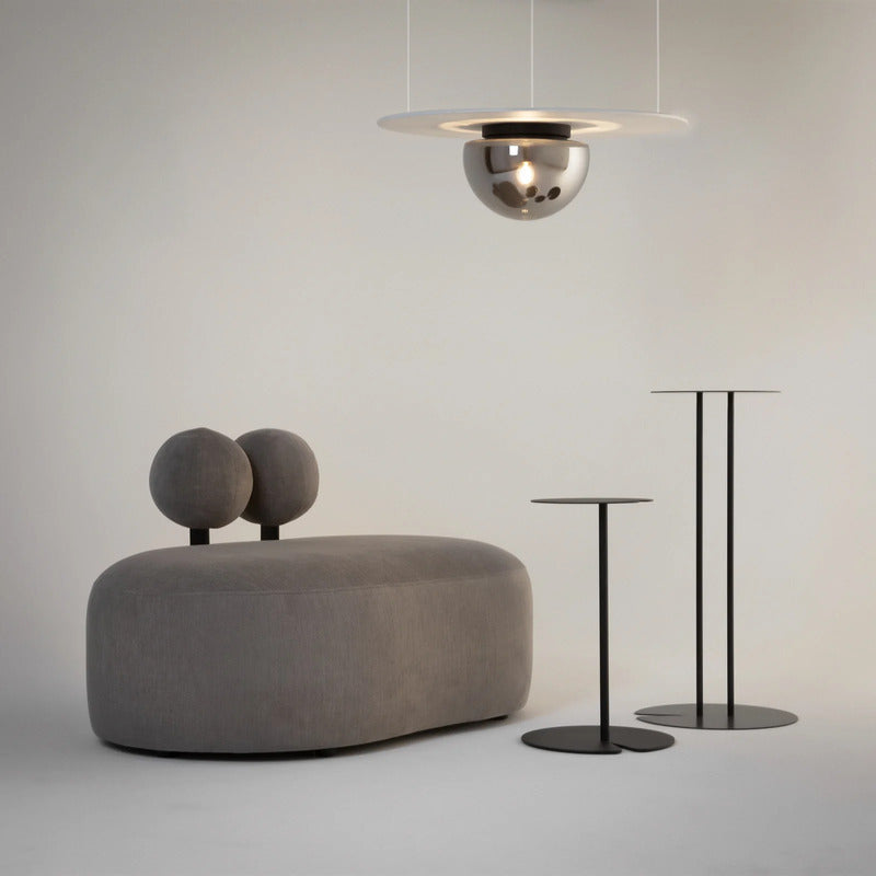 Maytoni Deckenleuchte Glassy dimmbar E27 Lampe Leuchte grau Ø31,5cm 22cm - 4099776072201