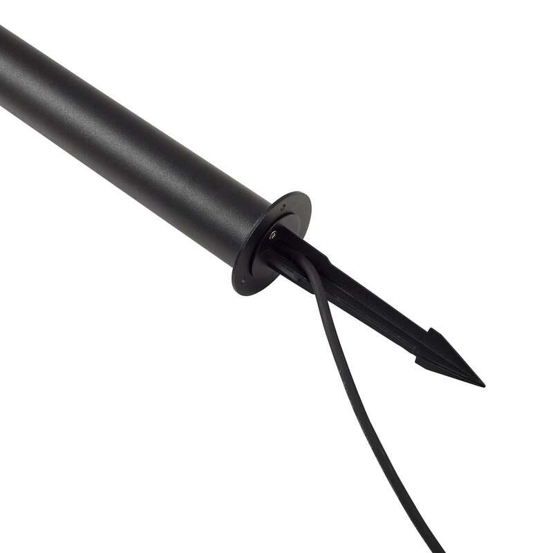 Lindby Wegeleuchte Gartenlampe LED Luzian anthrazit Erdspieß Eisen Glas 120cm - 4251911785135