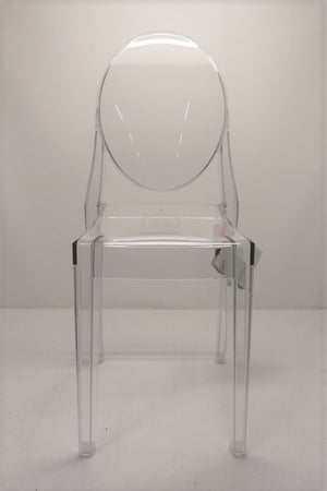 B-Ware Kartell Victoria Stuhl Esszimmerstuhl Küchenstuhl Designerstuhl Design kristall
