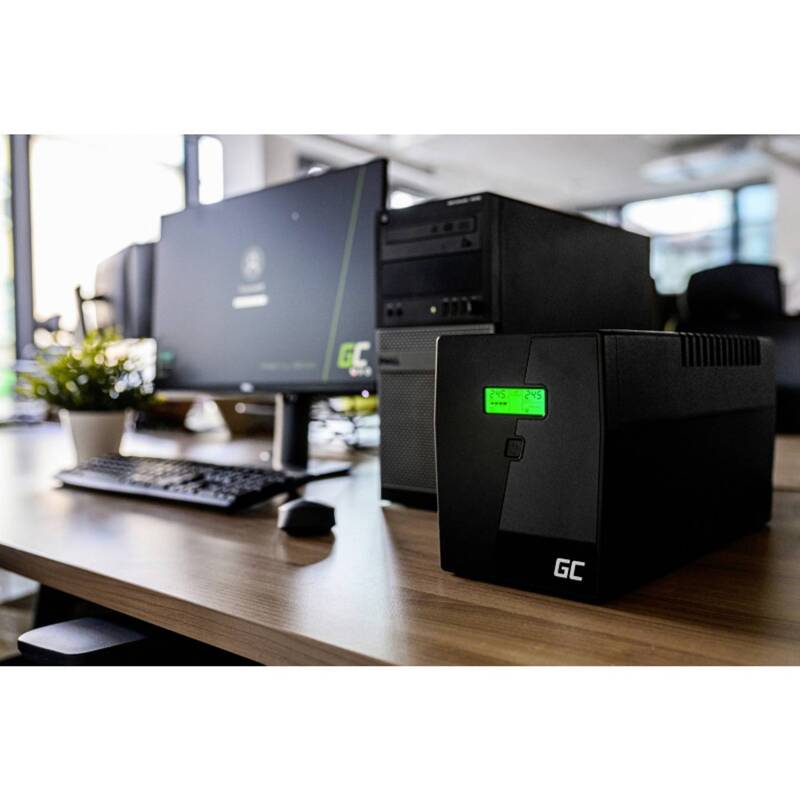 Green Cell USV 600 VA 360W Stromversorgung mit 2 USB Ausgängen und Schutzsystem - 5902701419615