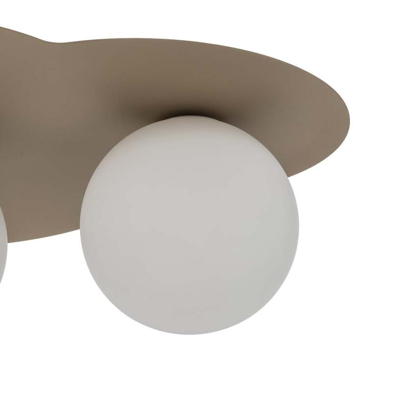 TK-Lighting Deckenleuchte Cloud LED Lampe dimmbar 3-flammig beige 51x36,5cm - 5906135112630
