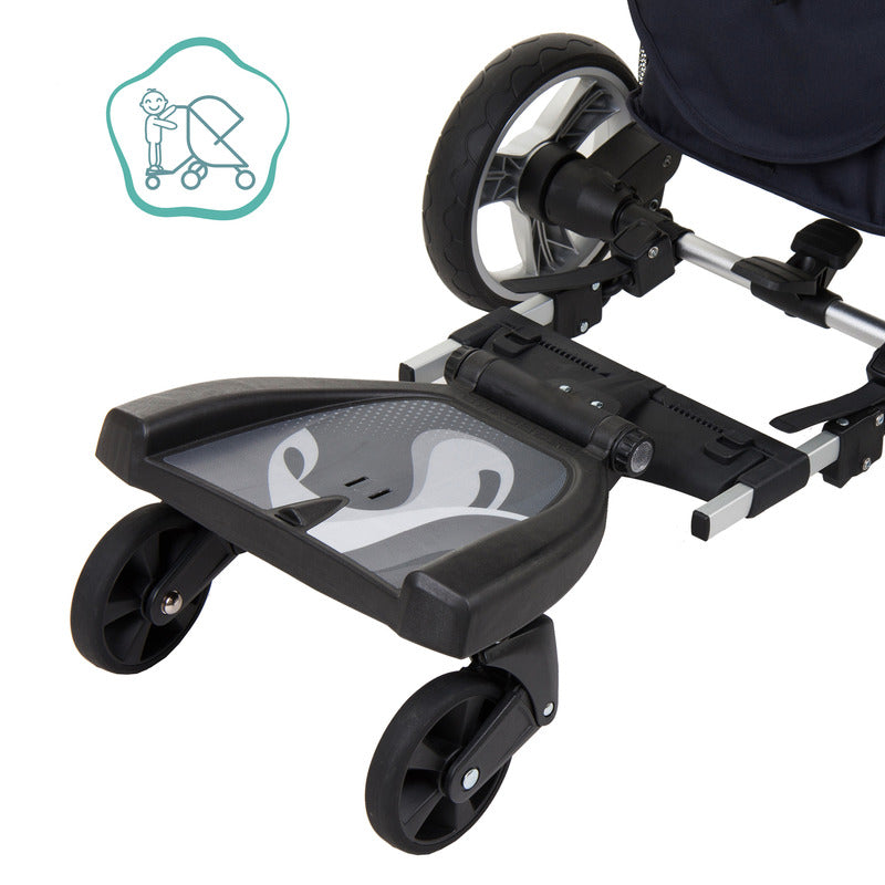 LITTLE ONE LO Buggy Board Mitfahrbrett schwarz grau 180° Kinderwagen Little One - 9120129910118