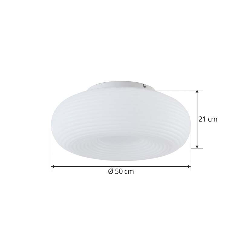 Lucande Smart LED-Deckenleuchte Bolti RGBW CCT 31,5W dimmbar Tuya 5100lm weiß - 4251911776034