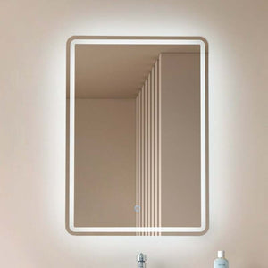 B-Ware Lucande LED-Spiegel Celestiel 70 cm eckig beheizbar CCT chrom 2400 Lumen