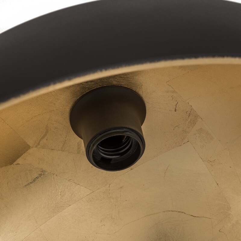 Lindby Stehleuchte Jonera LED Bogenlampe Lampe schwarz gold 185cm Höhe 45cm - 4251096529845
