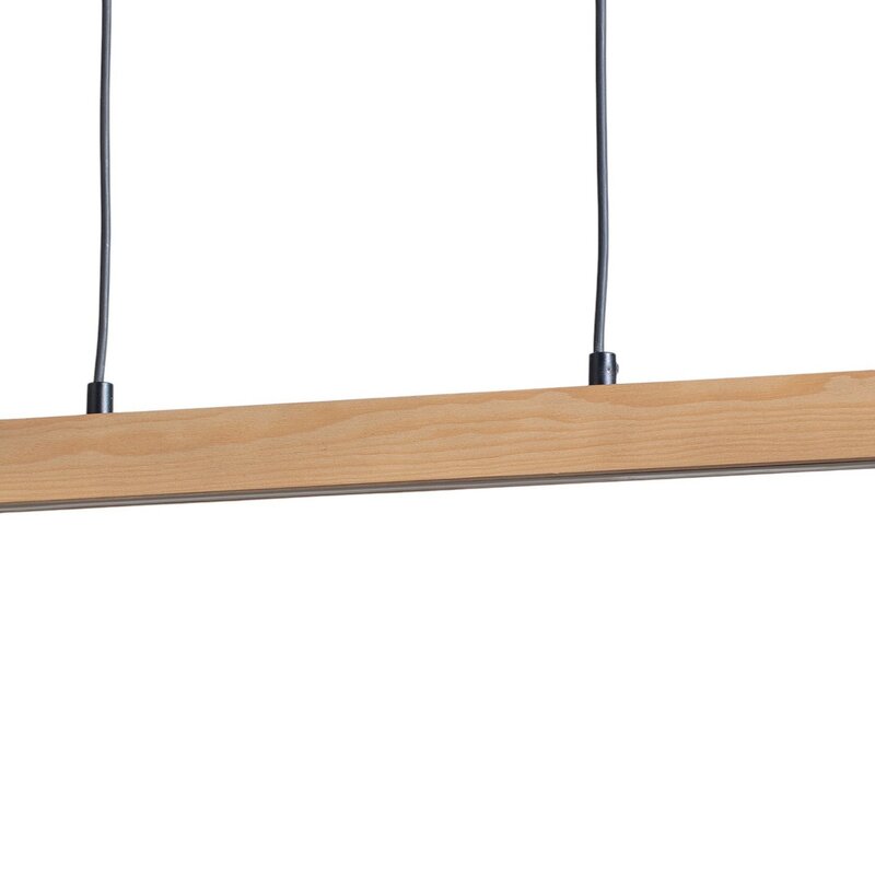 Teo Pendelleuchte Hängeleuchte LED Holz Buche Balken Touchdimmer warmweiß 96 cm - 5901780566159