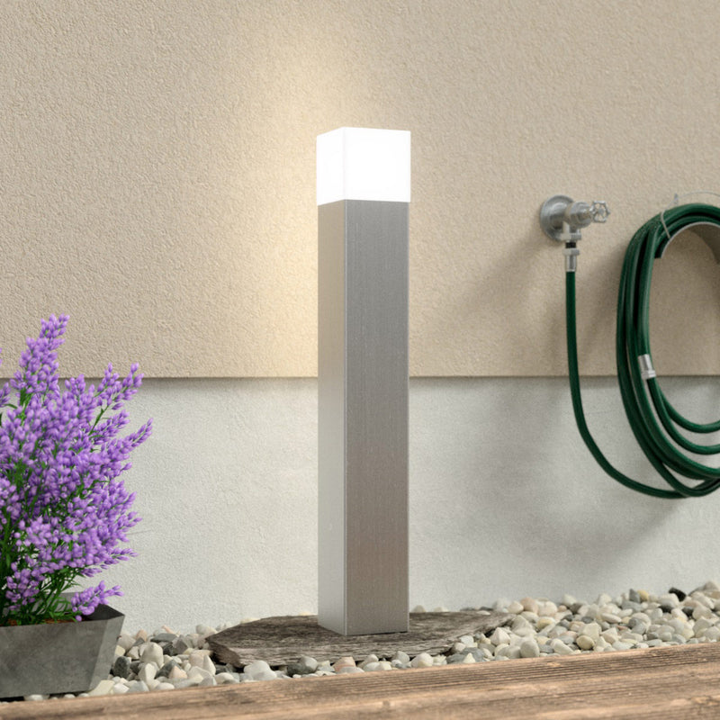 LCD Wegeleuchte Linus Gartenleuchte Pollerleuchte LED Außenlampe Edelstahl 85cm - 4260277680121