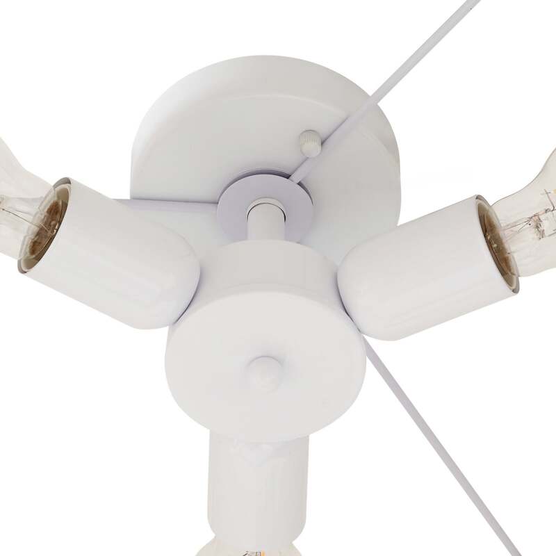 Lindby Deckenleuchte Soula Ø 60 cm beige dimmbar E27 Kunststoff 3-flammig - 4255830903939