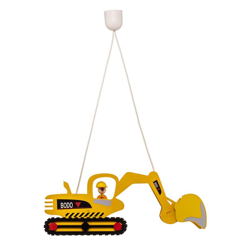 ELOBRA Hängeleuchte Bodo Baggerform LED Pendelleuchte Lampe dimmbar gelb schwarz - 4019698128428