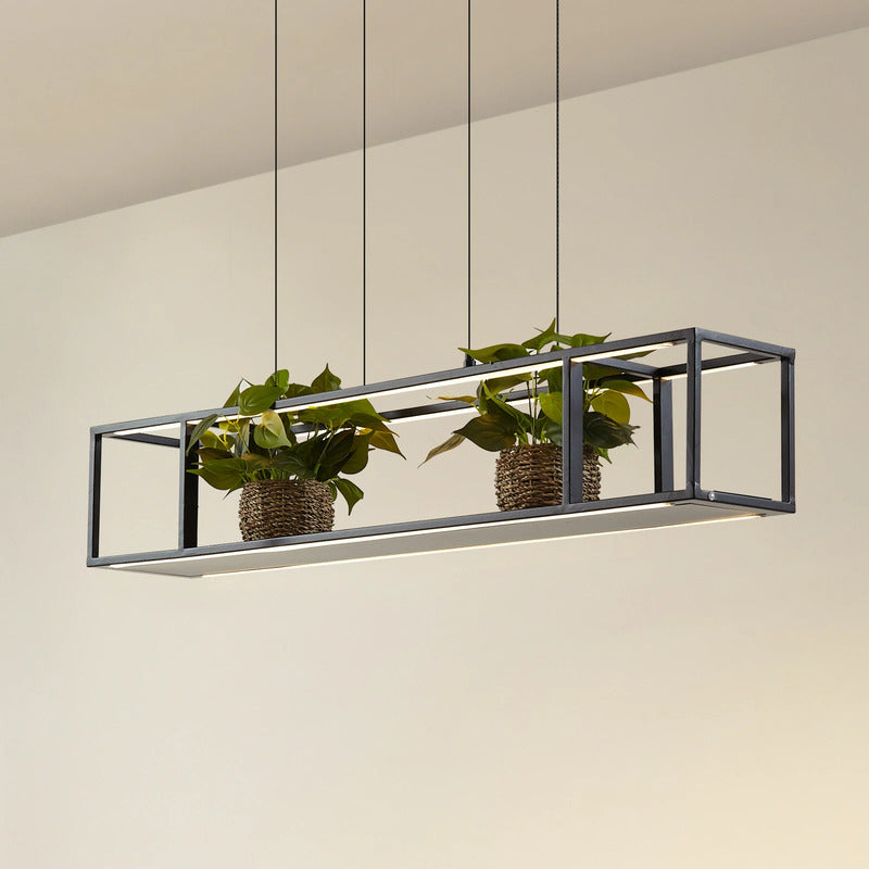 Lucande Pendelleuchte Hängeleuchte LED Lampe Estante schwarz dimmbar Eisen - 4255830901089