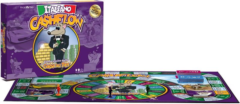 Rich Dad CASHFLOW Lernspiel von Robert Kiyosaki - Italienische Edition - 850047676085