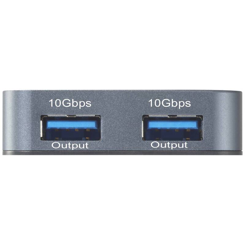RENKFORCE RF-USBH-500 USB 3.2 Hub Verteiler Adapter Mehrfachanschluss Schwarz - 4064161331546
