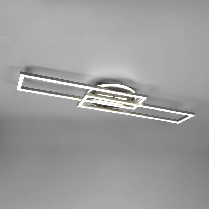 Reality Leuchten Deckenleuchte Lampe LED Twister drehbar Fernbedienung nickel ma - 4017807540451