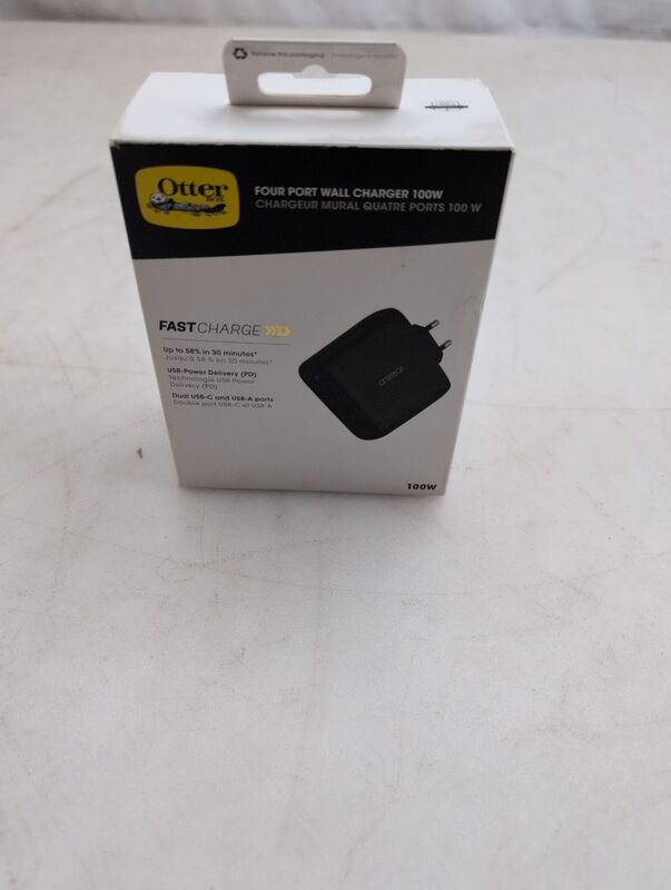 OTTERBOX USB Ladegerät 100W 4-fach USB PD Schwarz Ladegerät für iPhone Universal - 0840304749652