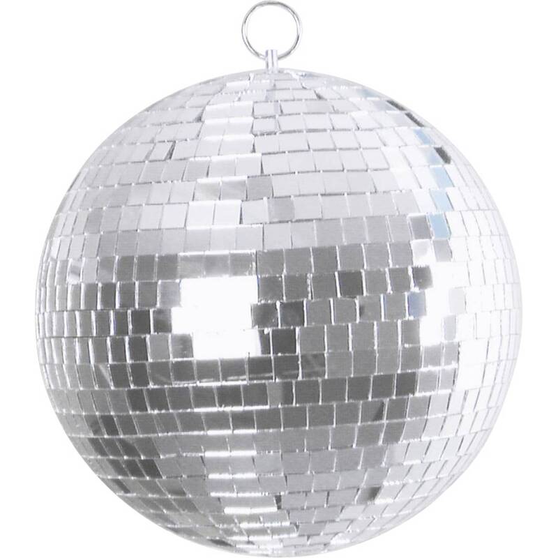 Eurolite Spiegelkugel Discokugel 20cm Silberglänzend Kunststoffkern Spiegelkugel - 4026397195828