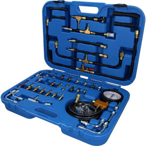 B-Ware Brilliant Tools Prüfgerät Einspritzsystem Benzindruckset 0 - 10 bar 44 teilig