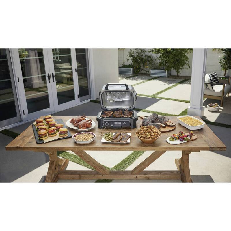 Ninja Woodfire Pro XL Elektrogrill Schwarz Edelstahl 1700W mit Thermometer - 0622356281058