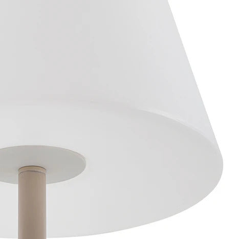 Lucande Terrassenleuchte Jaimy beige 152,5 cm E27 IP44 mit Schalter - 10036266