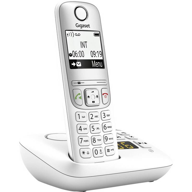 Gigaset Schnurloses Telefon DECT GAP A690A Anrufbeantworter Weiß Grafik-Display - 4250366855363