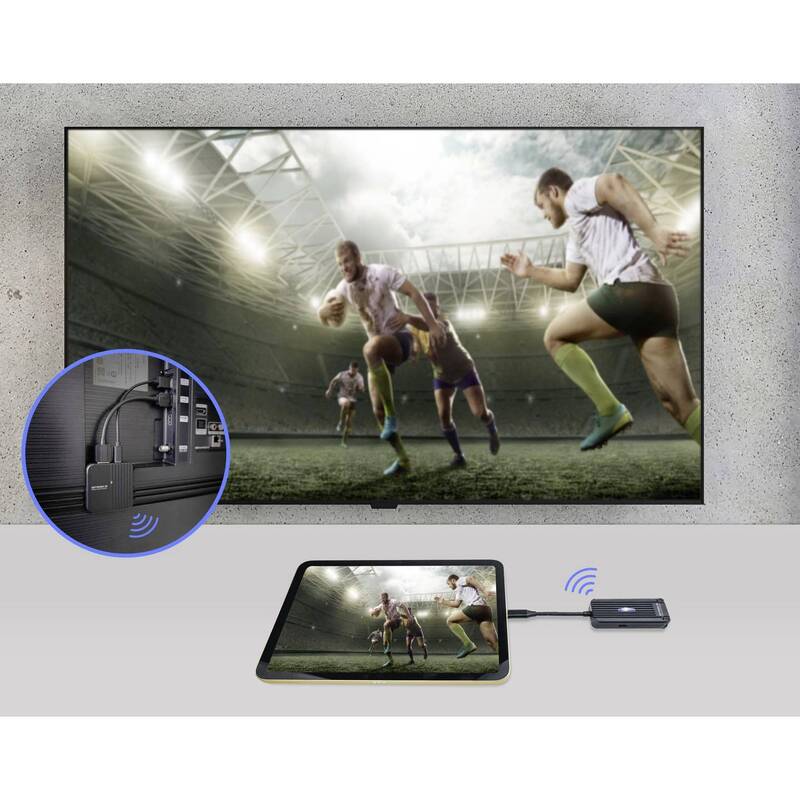 SpeaKa Professional SP-TR-300 Drahtloses Full HD Präsentationssystem 30m Reic... - 4064161337180