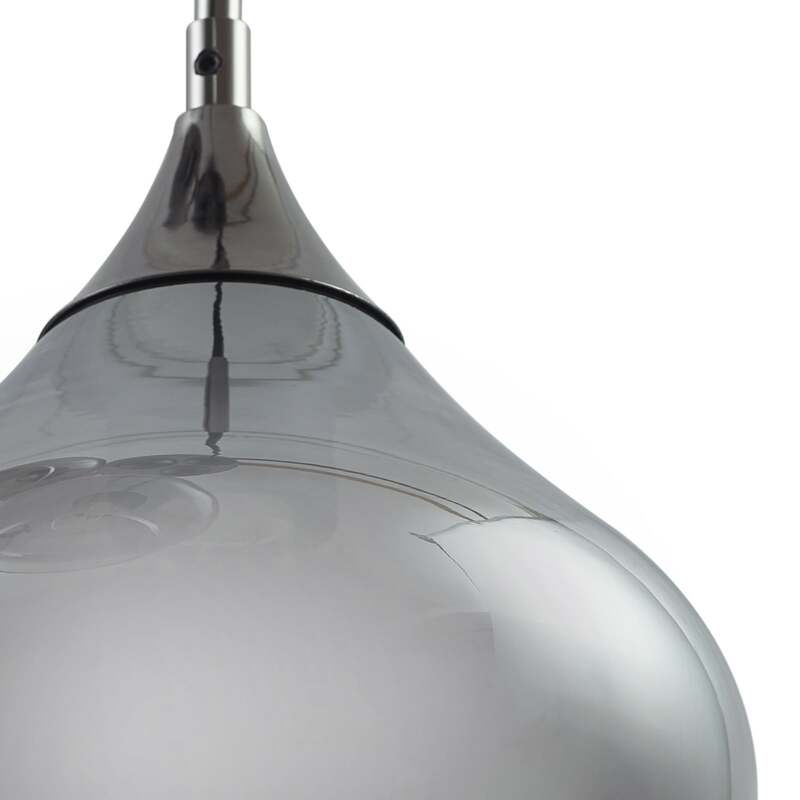 Lucande Hängeleuchte Jarven Hängelampe Deckenlampe Lampe 7-flammig schwarz Glas - 4251911791587