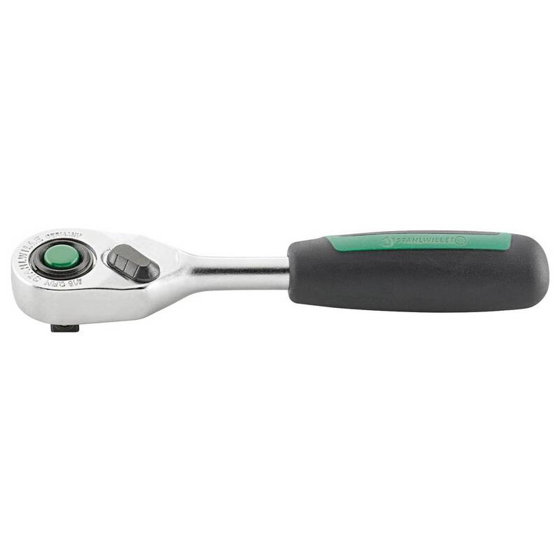 Stahlwille Umschaltknarre 1/4" (6,3 mm) 80 Zähne 117 mm verchromt Werkzeug 89g - 4018754235902