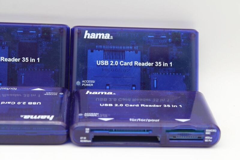 Hama USB Kartenleser 35in1 Kartenlesegerät für alle gängigen Speicherkarten blau - 4007249553485