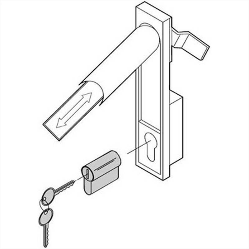 Schroff 25127995 19 Zoll Netzwerkschrank-Schießeinsatz Einsatz - 4036088112171