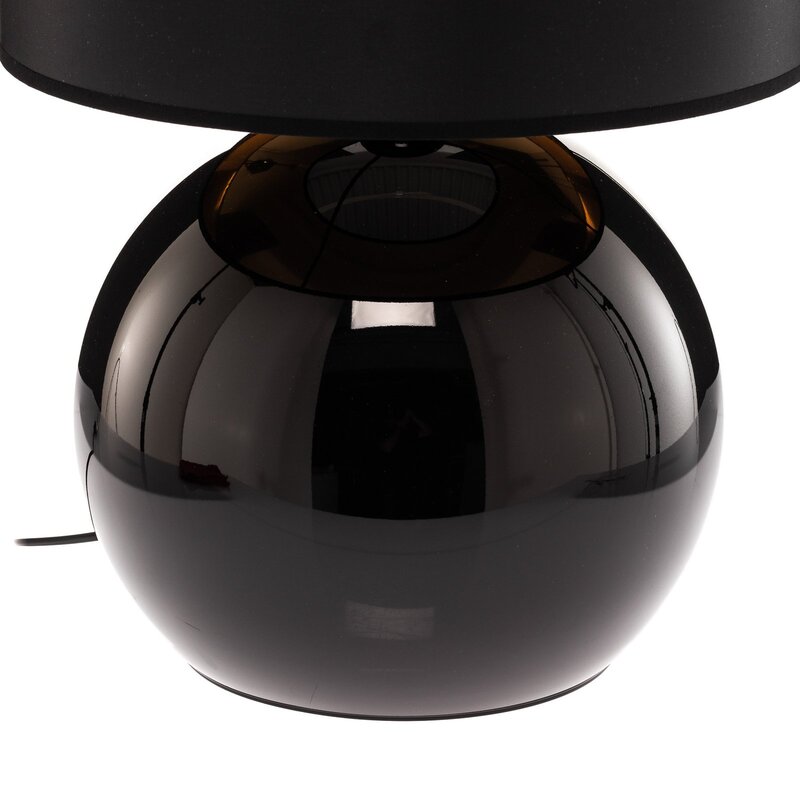 TK Lighting Tischleuchte Palla Ø 36 cm schwarz/gold Lampe Leuchte Leselampe E27 - 5901780550813