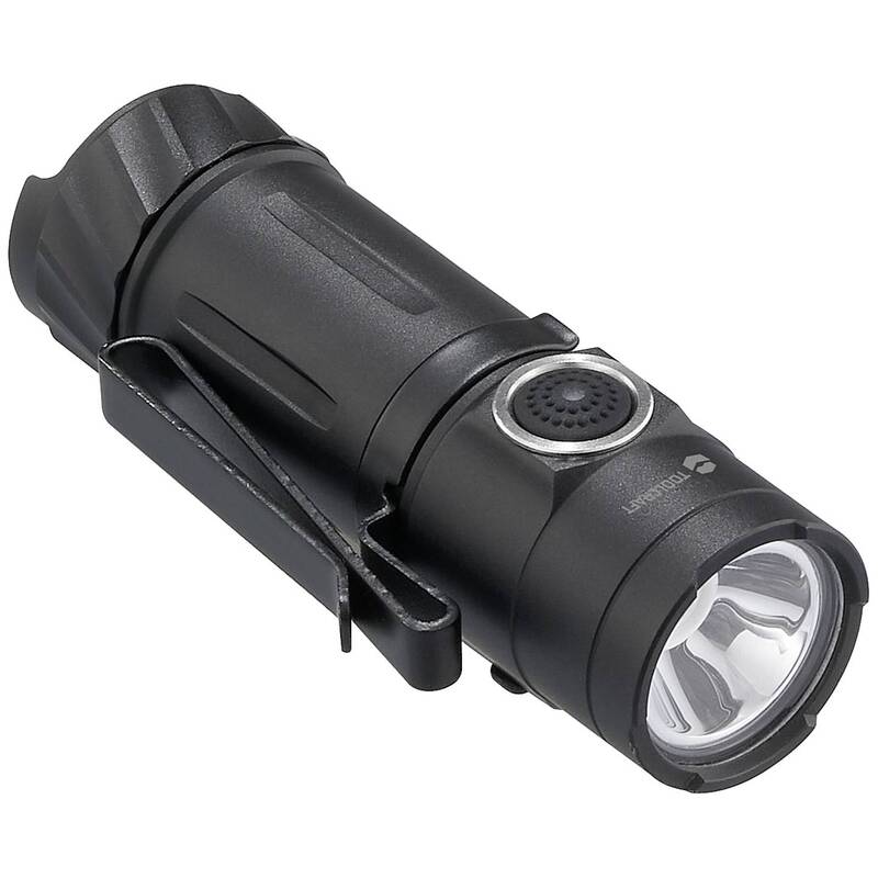 Toolcraf LED Taschenlampe Mini-Lampe Akku Schwarz verstellbar Aluminiumlegierung - 4064161336367