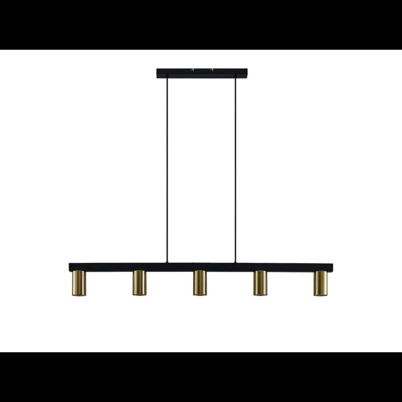 Lindby Pendelleuchte Hängelampe Baliko messing schwarz Esstischlampe Licht LED - 4251911706451