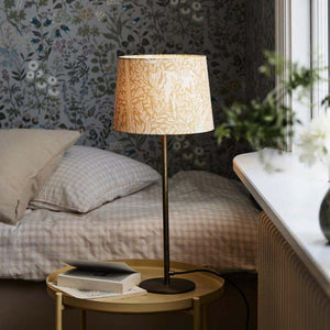 B-Ware PR Home Tischlampe Base Eldertree LED Leuchte gelb grau 58cm Höhe 25cm Ø