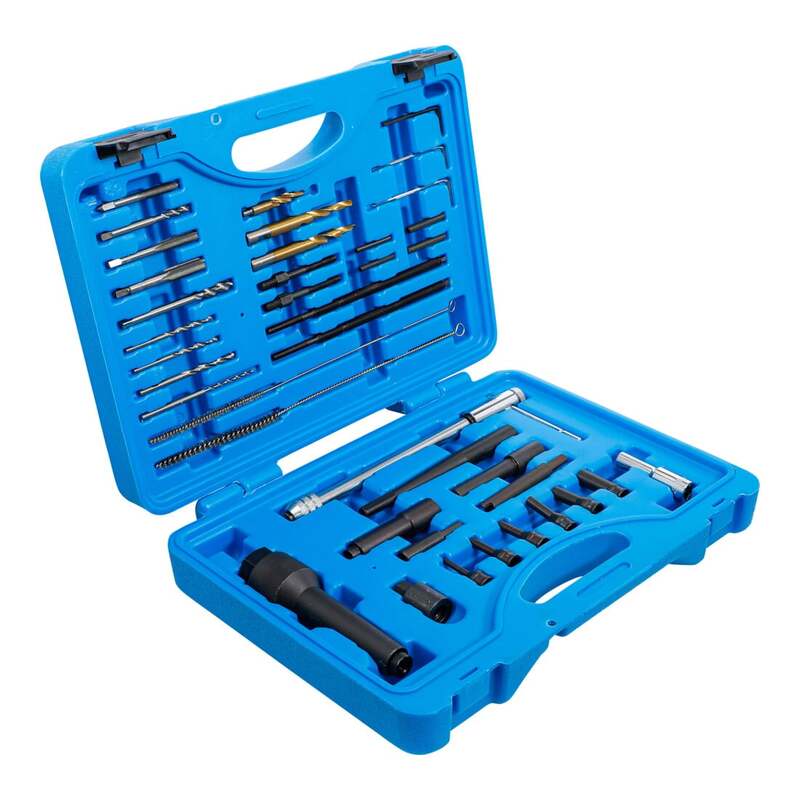 BGS technic Glühkerzen-Werkzeug Gewinde-Reparatur M8 M10 41-teilig Set KFZ - 4026947095653