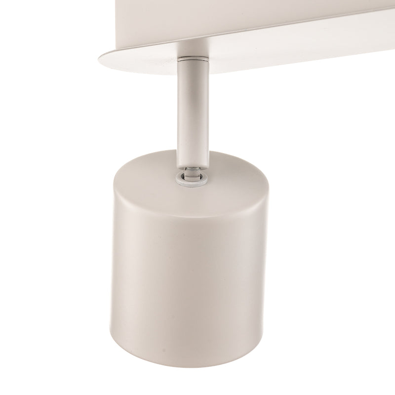 Modo Deckenspot Leuchte Lampe Edelstahl weiß dreiflammig GU10 Wohnzimmer Spot - 5907565914269
