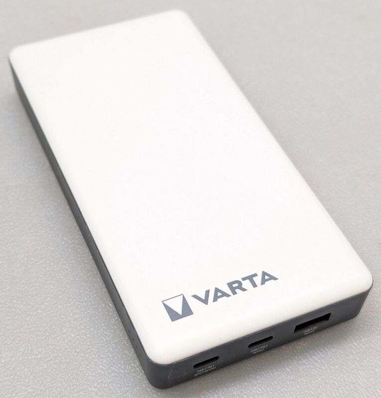 Varta Powerbank 20000 mAh Akku Ladegerät Zusatzakku USB-C Weiß Schwarz - 4008496019083