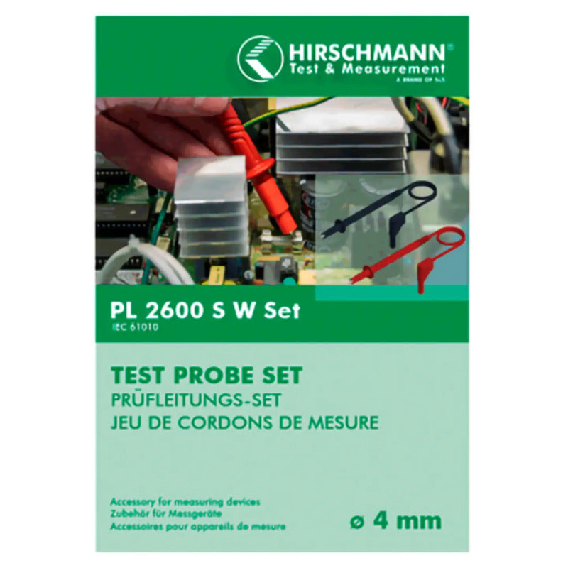 Hirschmann Test & Measurement Sicherheits-Messleitungs-Set PL 2600 S W 1m - 4250260200139