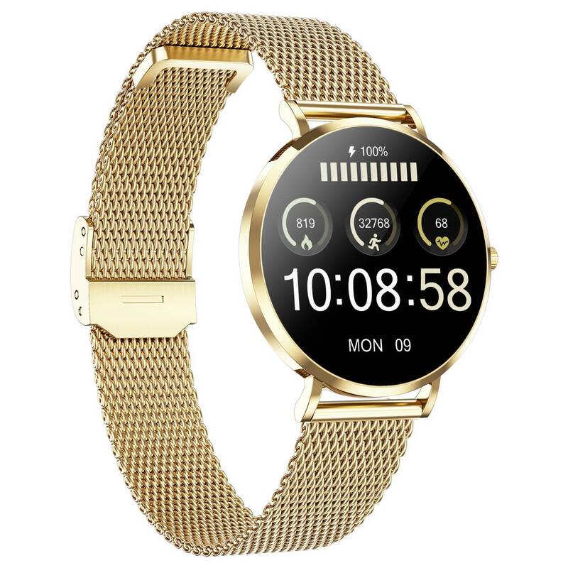 Smartwatch SIONA 2 Nano Citrin Gold IP68 AMOLED für iOS Android XCOAST - 4260449578324