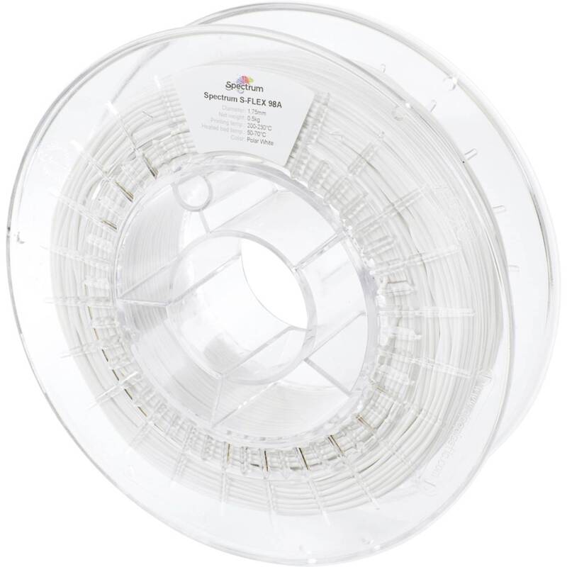 Spectrum Filament SFlex 3D Druckmaterial TPU polar white 1.75mm 500g Elastomer - 5903175652768