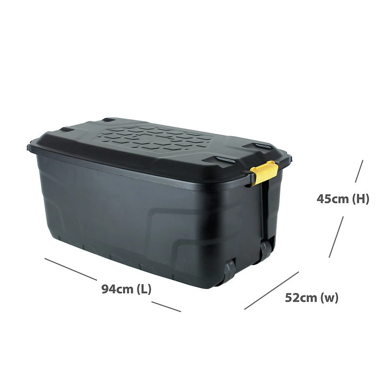 Kreher Transportbox Kissenbox Aufbewahrung XXL 145 Liter Rollen Deckel Box - 5021711047776