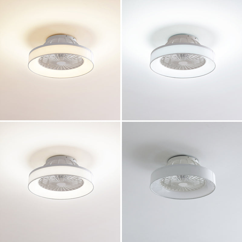 Lindby LED-Deckenventilator Mace Ventilator Deckenventilator weiß leise Ø 47 cm - 4251911780260