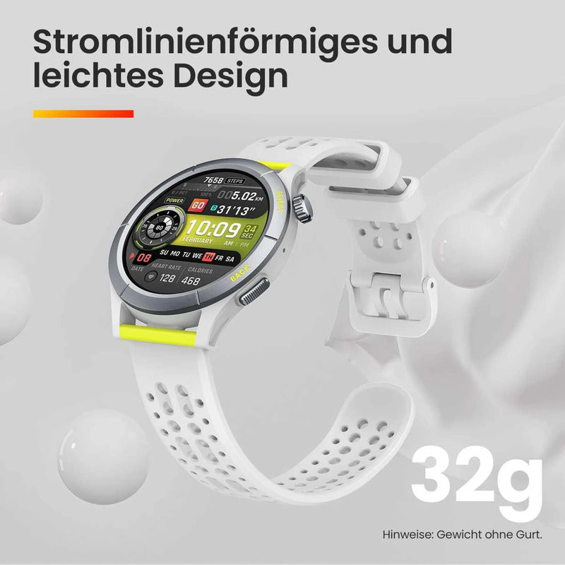 Amazfit Cheetah Smartwatch Sportuhr mit GPS und KI-Coach in Grau 46,7mm 1 Stück - 6972596106708