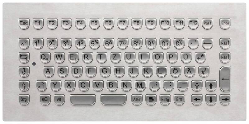 GETT TKV-084-MODUL-USB-DE Kabelgebunden Tastatur QWERTZ PC-Zubehör Edelstahl - 4260456052015